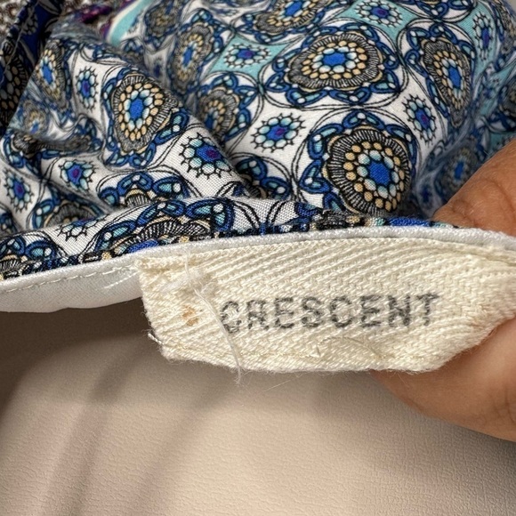 Crescent Women’s Gorgeous Kaleidoscope Pattern Open Back Maxi Dress Size Large - Picture 10 of 11